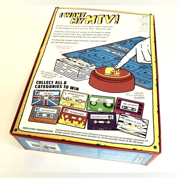 MTV Toys Mtv The Throwback Music Party Game By Big Potato Poshmark